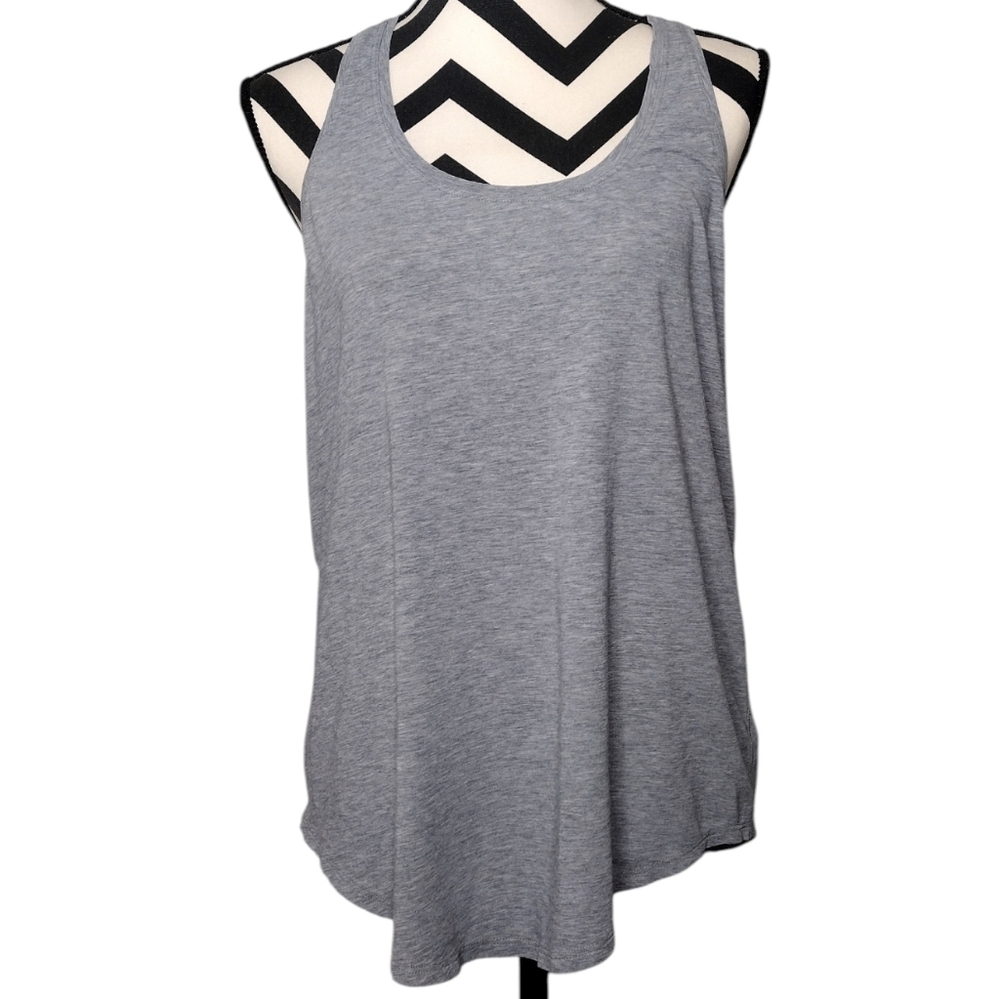 Lululemon Women's Gray Workout Running Athletic Tank Top Sz 16